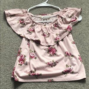 Btween Off The Shoulder Crop Top